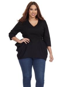 Melissa McCarthy Seven7 Peplum Blouse